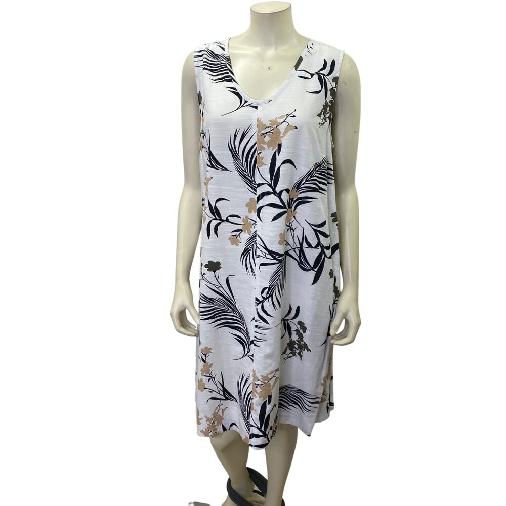 Liz‎ Claiborne Womens Sleeveless Floral Print Dress Size L NWT